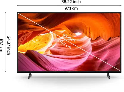 SONY Bravia 108 cm (43 inch) Ultra HD (4K) LED Smart Google TV with Google TV (KD-43X75K)
