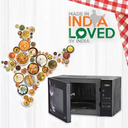 LG 28 L Convection Microwave Oven (MC2846BV, Black, Health Plus Menu, Indian Cuisine, Tandoor Se, Steam Clean & Stainless Steel Cavity)