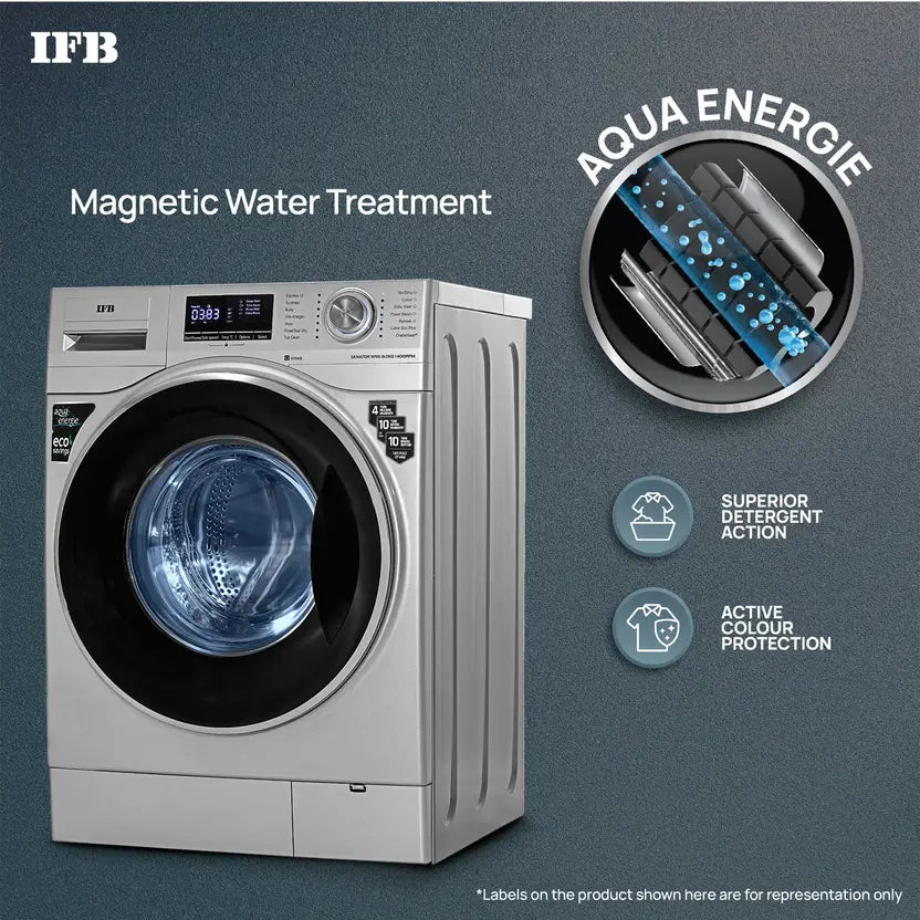 IFB 8 kg Powered by AI, 5 Star, Steam Refresh, Fully Automatic Front Load Washing Machine Grey