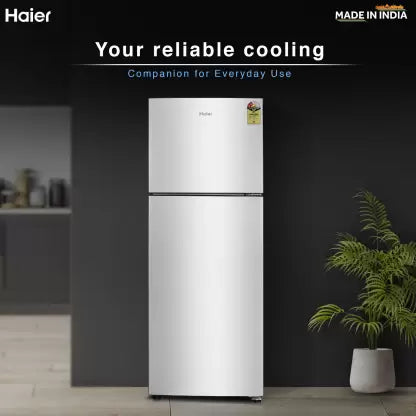 Haier 240 L, 2 Star, Frost Free Double Door Refrigerator (HEF-252EGS-P, Moon Silver)
