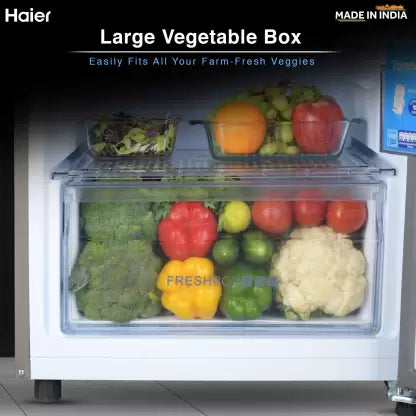 Haier 240 L, 2 Star, Frost Free Double Door Refrigerator (HEF-252EGS-P, Moon Silver)