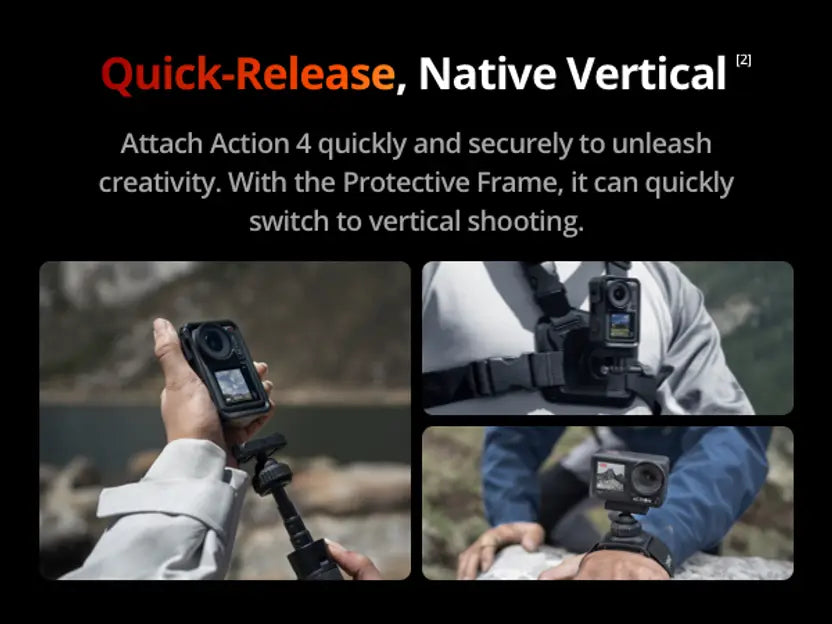 dji Osmo Action Action 4 Standard Combo Sports and Action Camera  (Black, 12 MP)