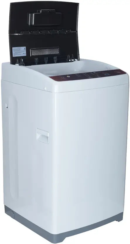 Haier 8 Kg 5 Star Fully Automatic Top Load Washing Machine with Oceanus Wave Drum, Magic Filter, 8 Wash Programs (HWM80-AE, Titanium Grey, Stainless Steel Drum, 15 Mins Quick Wash)