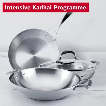 Bosch 13 Place Setting Dishwasher with Intensive Kadhai Program, No Pre-Rinse, 70⁰ Hot water wash, Half Load Option & Extra Cutlery Box - (SMS66GI01I, Silver, Glass Protection Technology)