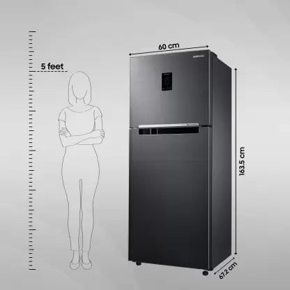 SAMSUNG 301 L Frost Free Double Door 2 Star Convertible Refrigerator with Convertible 5-in-1 , Digital Inverter with Display