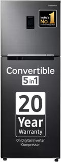 SAMSUNG 301 L Frost Free Double Door 2 Star Convertible Refrigerator with Convertible 5-in-1 , Digital Inverter with Display