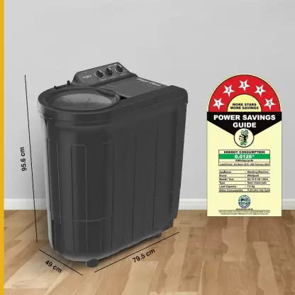 Whirlpool 7.0 Kg 5 Star MAGIC CLEAN Semi-Automatic Top Loading Washing Machine (MAGIC CLEAN RYL SRS 7.0 GREY DAZZLE (5YR)