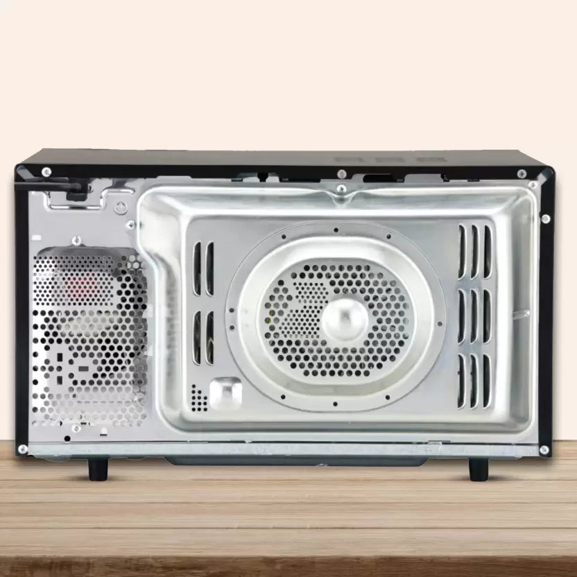LG 32 L with Diet Fry, 360 Motorised Rotisserie for crispy and tasty bar-be-que recipes and 301 Auto Cook Menu Convection Microwave Oven
