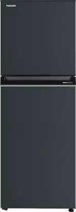 TOSHIBA 233 L Frost Free Double Door 2 Star Convertible Refrigerator with Real Inverter, Pure Bio Deodorizer  (Gem Blue, GR-RT338WE-PMI(52))