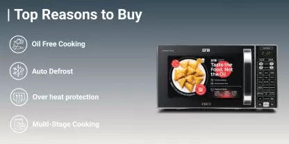IFB 23 L Convection Microwave Oven (23BC4, Black)