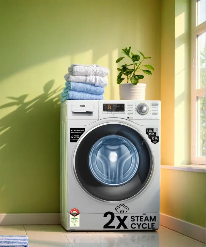 IFB 8 kg Powered by AI, 5 Star, Steam Refresh, Fully Automatic Front Load Washing Machine Grey