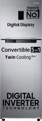 SAMSUNG 322 L Frost Free Double Door 3 Star Convertible Refrigerator with Digital Inverter, Convertible 5-in-1 and Display (Touched Up)