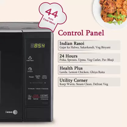 LG 28 L Convection Microwave Oven (MC2846BV, Black, Health Plus Menu, Indian Cuisine, Tandoor Se, Steam Clean & Stainless Steel Cavity)