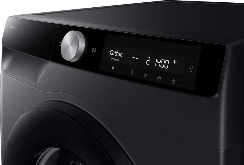 Samsung 9 kg Fully Automatic Front Load Washing Machine with In-built Heater Black (WW90DG6U24ABTL)