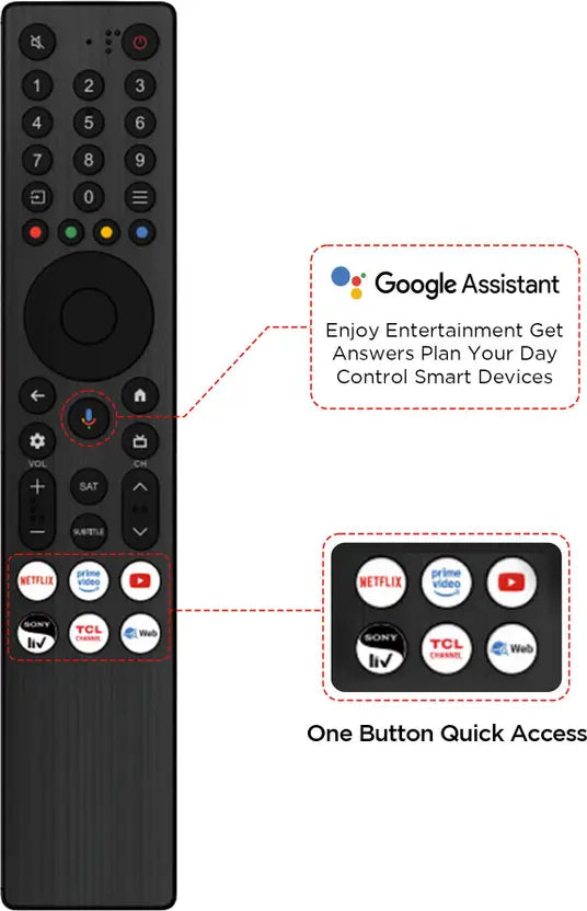 TCL 108 cm (43 inches) 4K Ultra HD Smart QLED Google TV 43P7K (2025 Model, Black) with Dolby Vision & Atmos, MEMC, HDR 10+, Hands-Free Voice Control