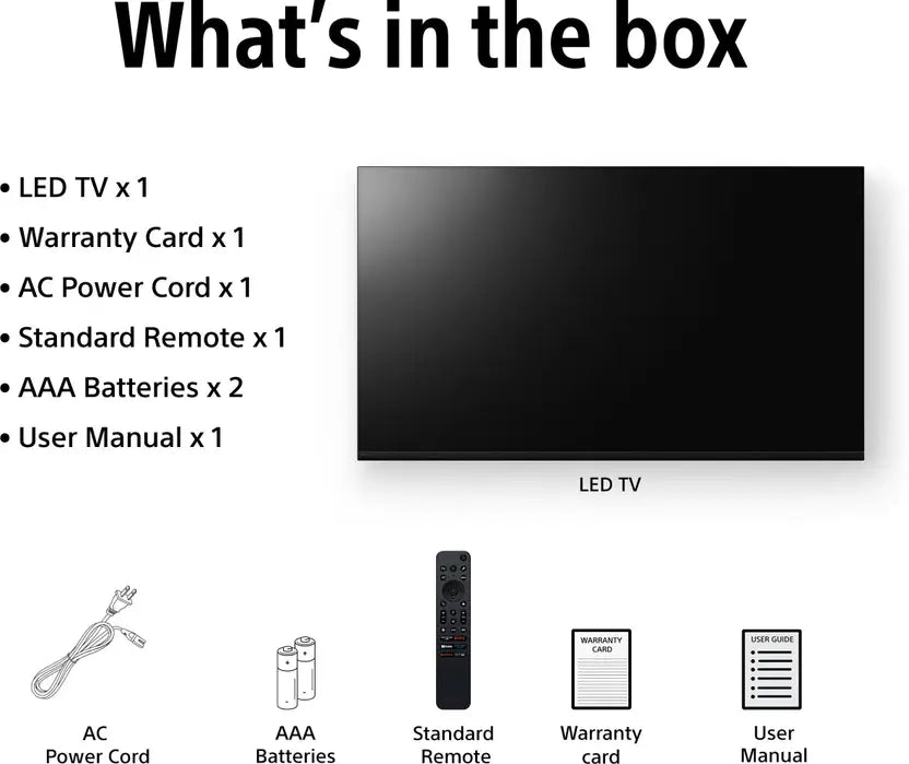 Sony 139 cm (55 inches) BRAVIA 2 4K Ultra HD Smart LED Google TV K-55S25BM2 (Black)