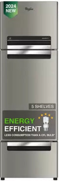 Whirlpool 235 L Frost Free Triple Door Refrigerator (Radiant Steel, FP 253D PROTTON ROY RADIANT STEEL(Z))