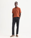 Rare Rabbit Men's Pastor-3 Black Cotton Plain Regular Fit Trouser