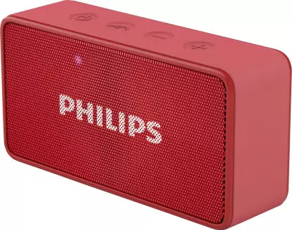 PHILIPS BT64 3 W Portable Bluetooth Speaker  (Red, Mono Channel)