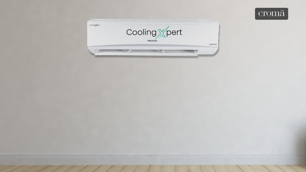 Hisense Cooling Expert 5 in 1 Convertible 1 Ton 3 Star Inverter Split AC with Auto Cleanser (Copper Condenser, ATC353HIB)