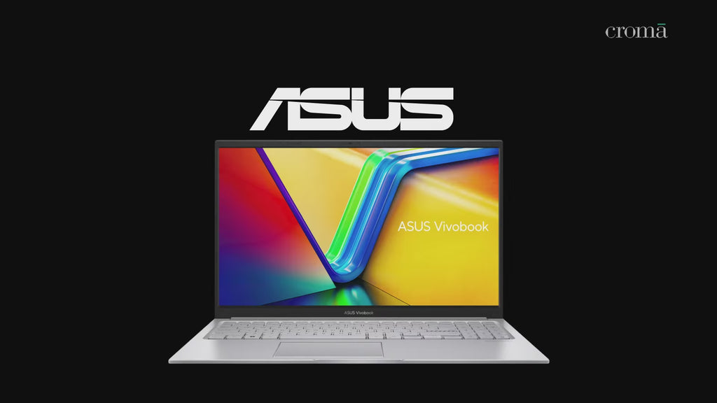 ASUS Vivobook 15 X1504VA-NJ3320WS Intel Core i3 13th Gen Thin & Light Laptop (8GB, 512GB SSD, Windows 11 Home, 15.6 inch Full HD Display, MS Office Home 2024, Cool Silver, 1.70 KG)