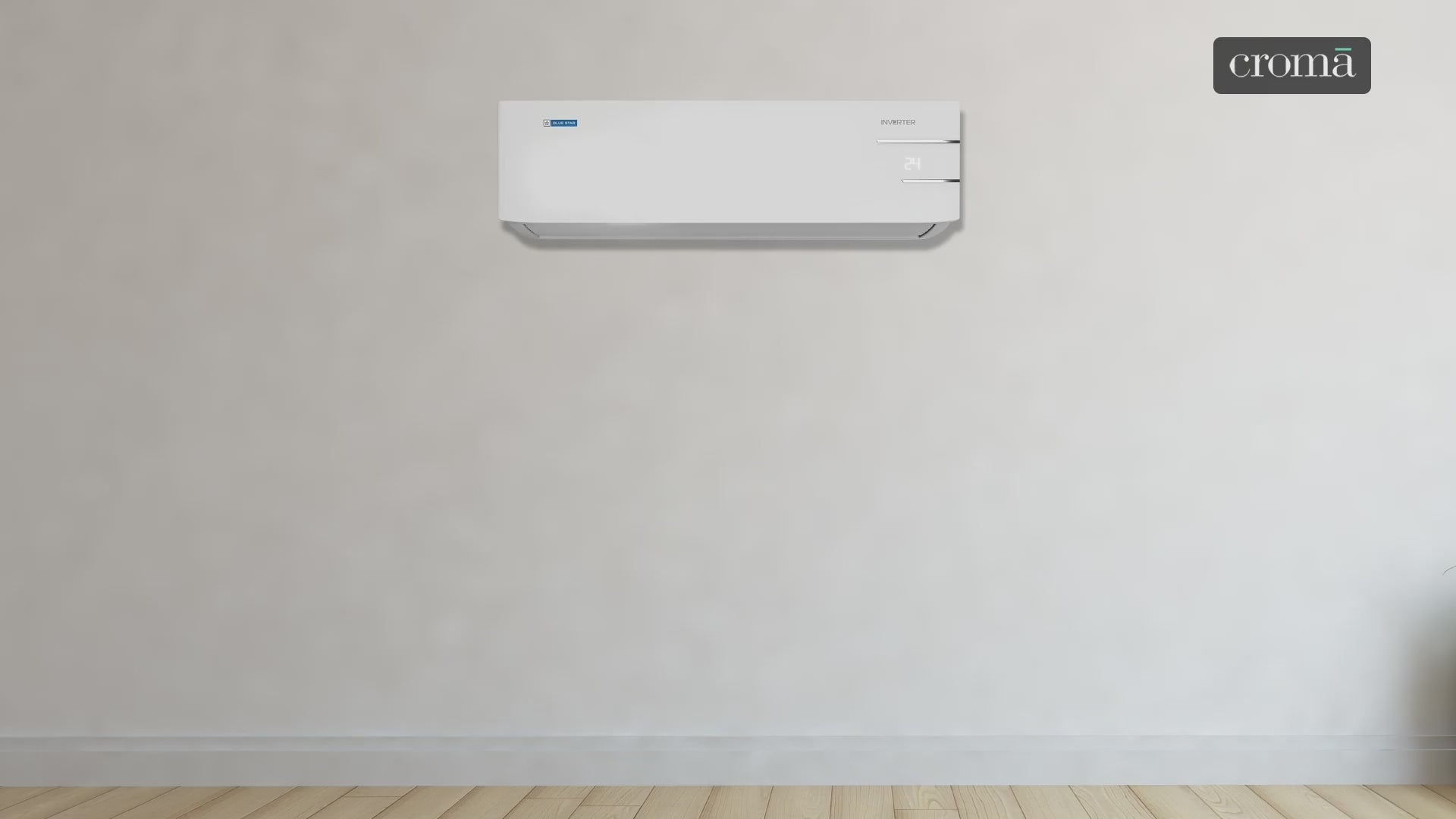 Blue Star Y Series 5 in 1 Convertible 1 Ton 4 Star Inverter Split AC with Dust Filter (Copper Condenser, IC412YNU)