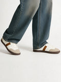 SOLEPLAY Beige Suede Lace-Up Sneakers