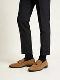 SOLEPLAY Tan Tassel Detailed Suede Leather Loafers