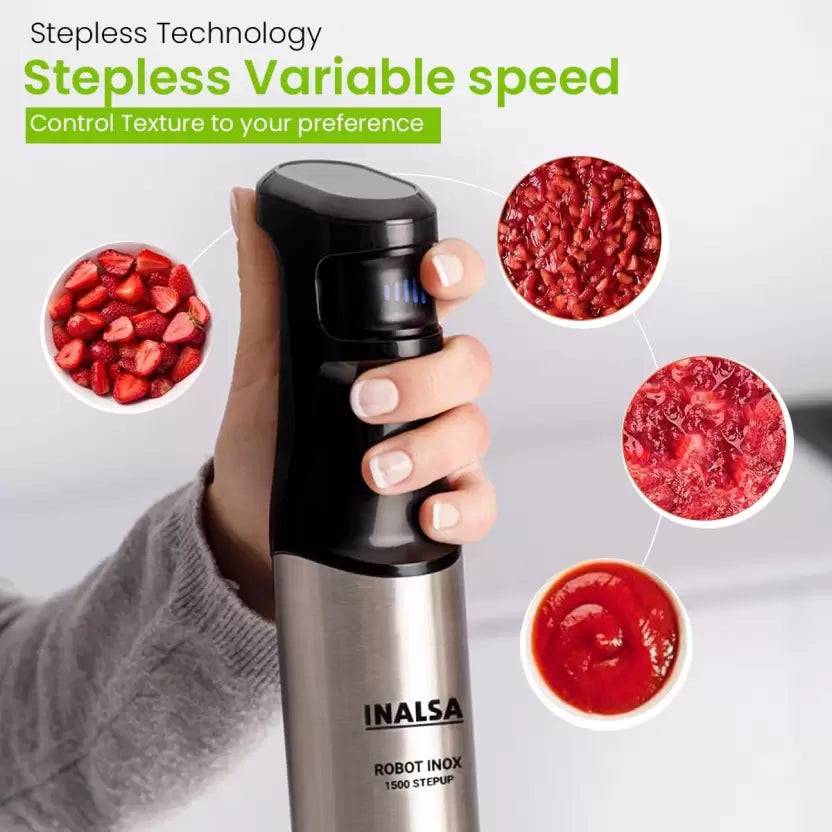 Inalsa Hand blender Robot inox 1500 stepup
