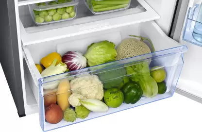 Samsung 385L 2 Star Inverter Frost-Free Convertible 5 In 1 Double Door Refrigerator (RT42C5532S8/HL,Elegant Inox 2023 Model)