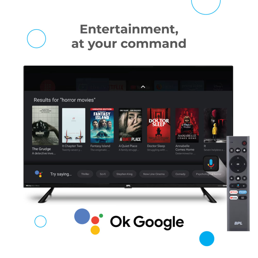 BPL 139.7 cm (55 inch) Onkyo Home Theatre QLED TV, Black, 55QF5540
