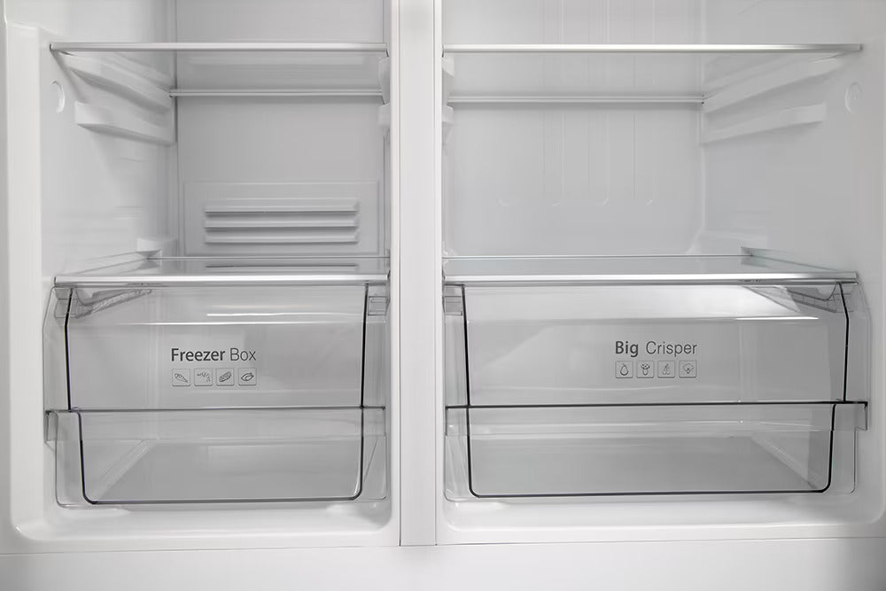BPL BRS-5900AVDG 570 litres Side-by-Side Refrigerator with DC Inverter Technology, Dim Grey
