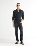 Rare Rabbit Men's Tours Black Cotton Plain Hawk Slim Fit Jeans
