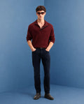 Rare Rabbit Men's Victo 26 Dark Blue Cotton Blend Fabric Shank And Zipper Hawk Slim Plain Jeans