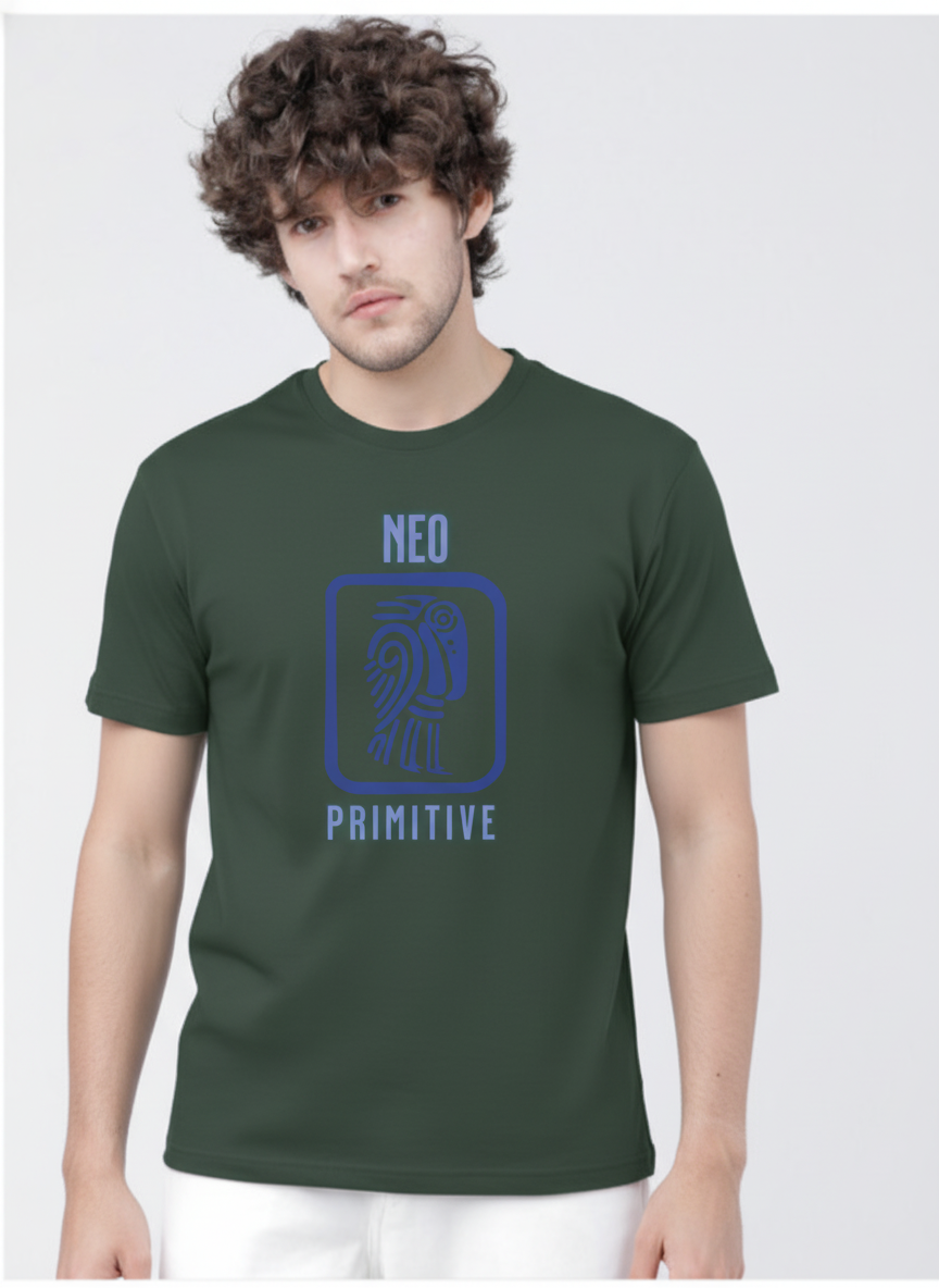 Men Cotton Tribal T-Shirt