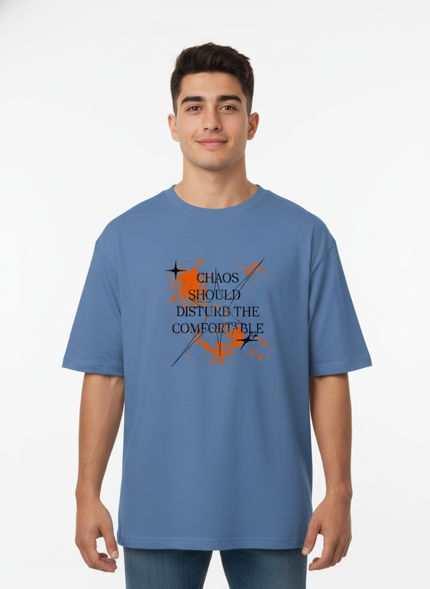 Men Oversized Cotton Printed T-Shirt
