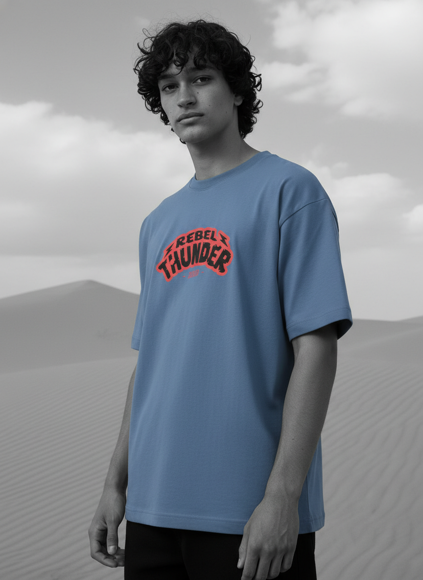Men Oversized Cotton Printed T-Shirt