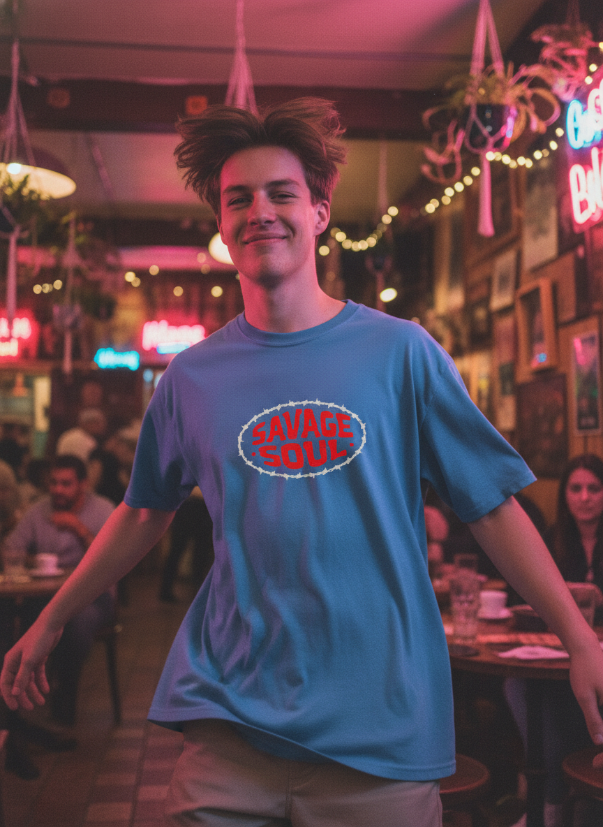 Men Oversized Cotton Printed T-Shirt