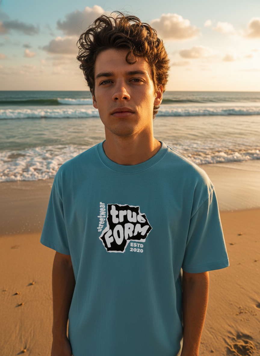 Men Oversized Cotton Printed T-Shirt