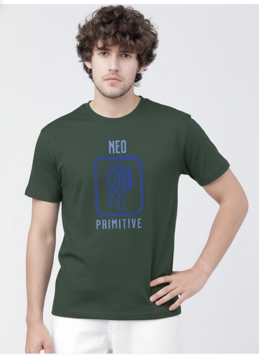 Men Cotton Tribal T-Shirt