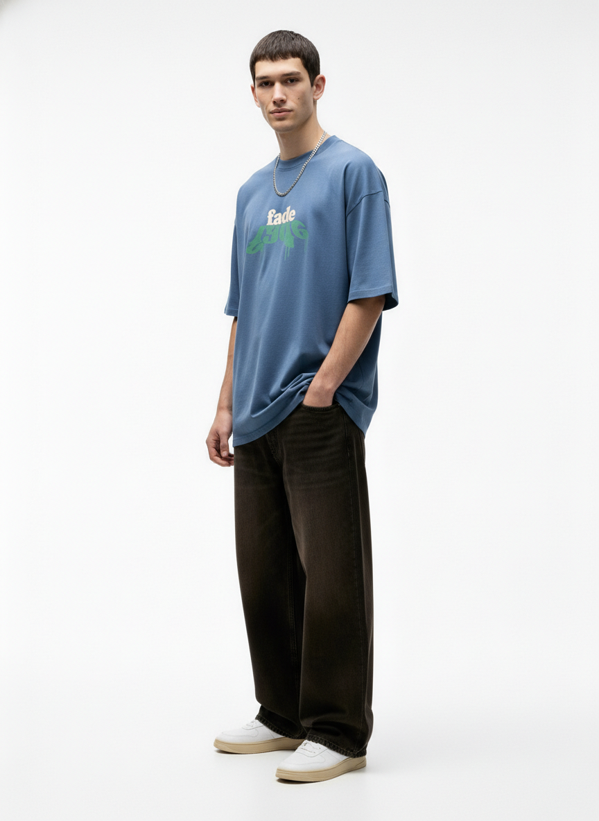 Men Oversized Cotton Printed T-Shirt