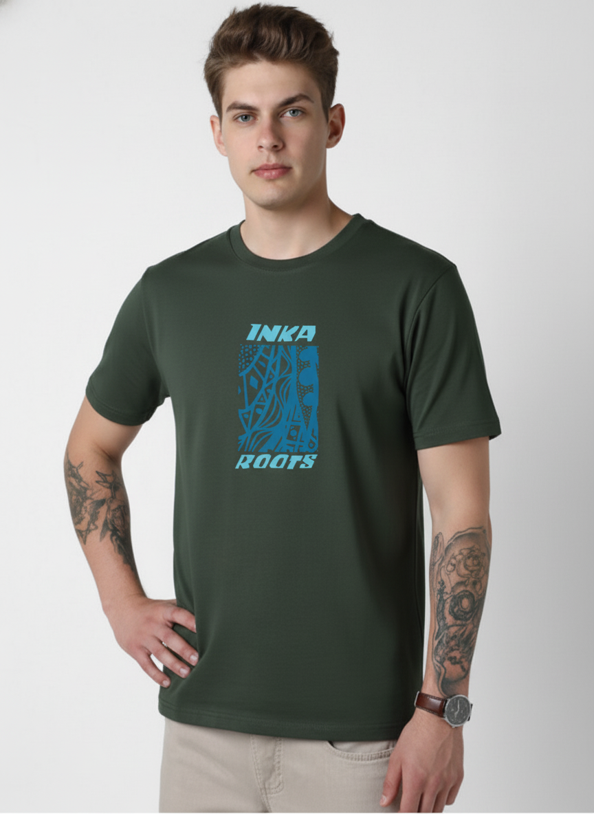 Men Cotton Tribal T-Shirt
