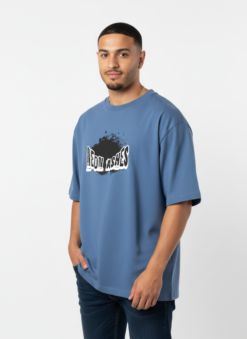 Men Oversized Cotton Printed T-Shirt