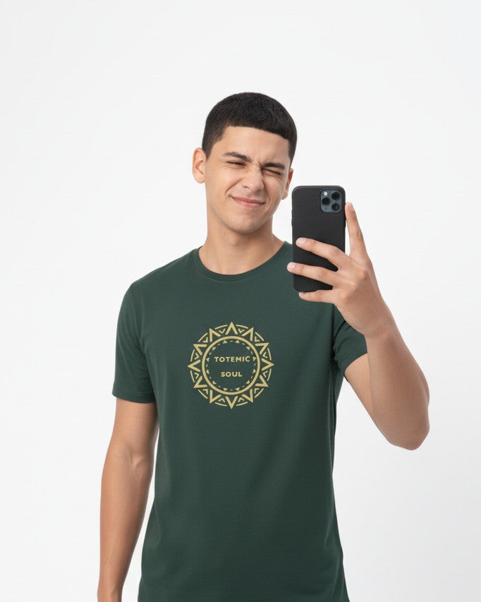 Men Cotton Tribal T-Shirt