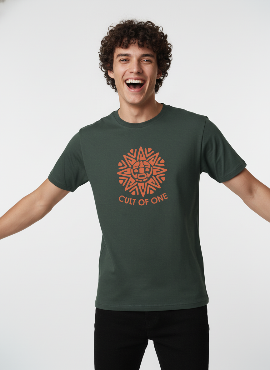 Men Cotton Tribal T-Shirt
