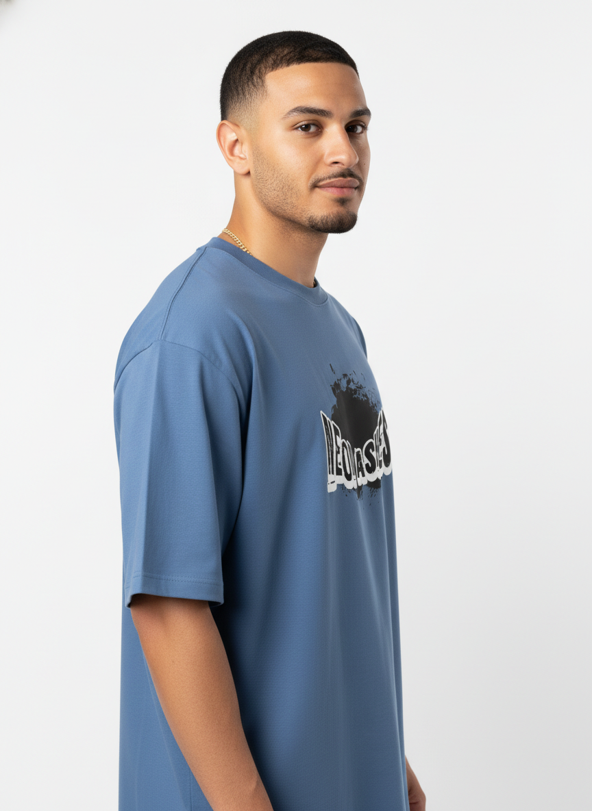 Men Oversized Cotton Printed T-Shirt