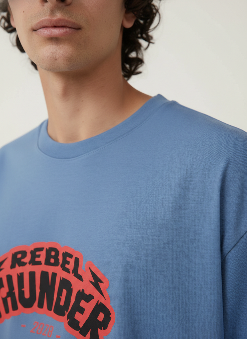Men Oversized Cotton Printed T-Shirt
