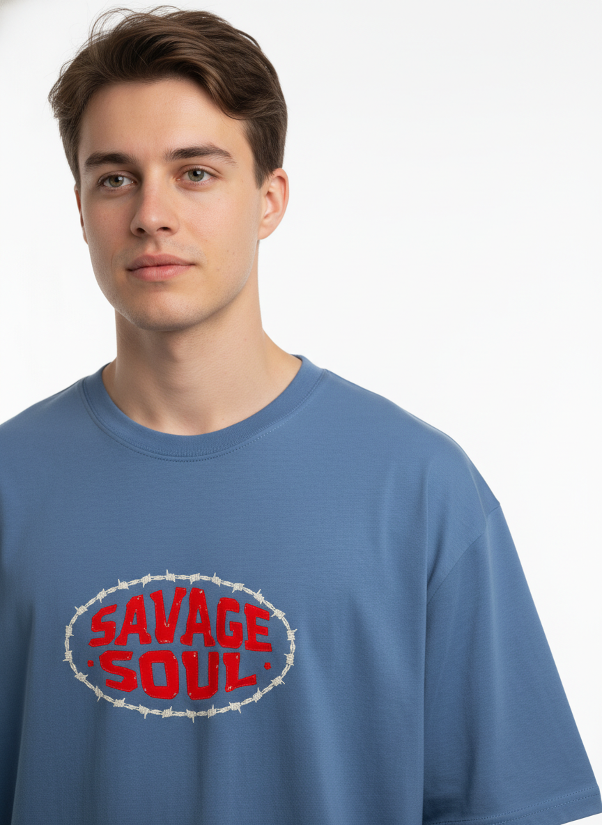 Men Oversized Cotton Printed T-Shirt