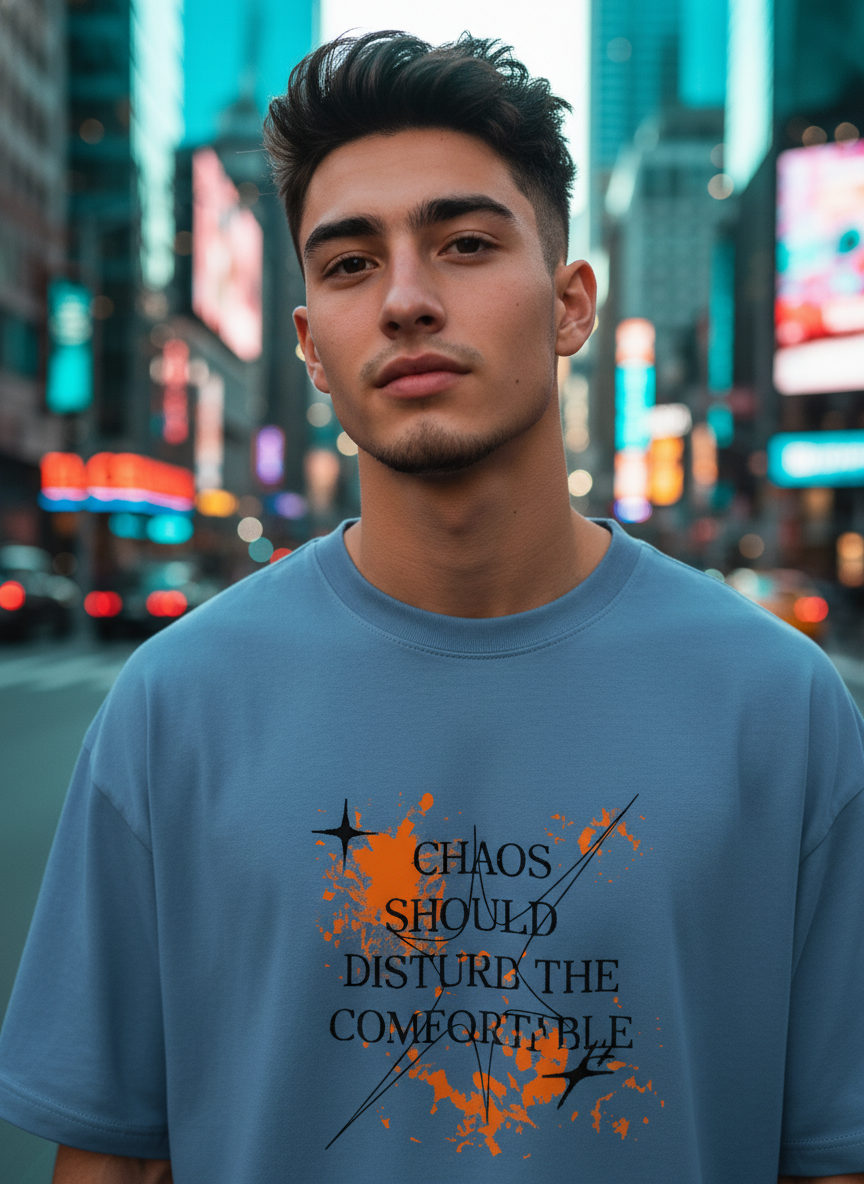 Men Oversized Cotton Printed T-Shirt