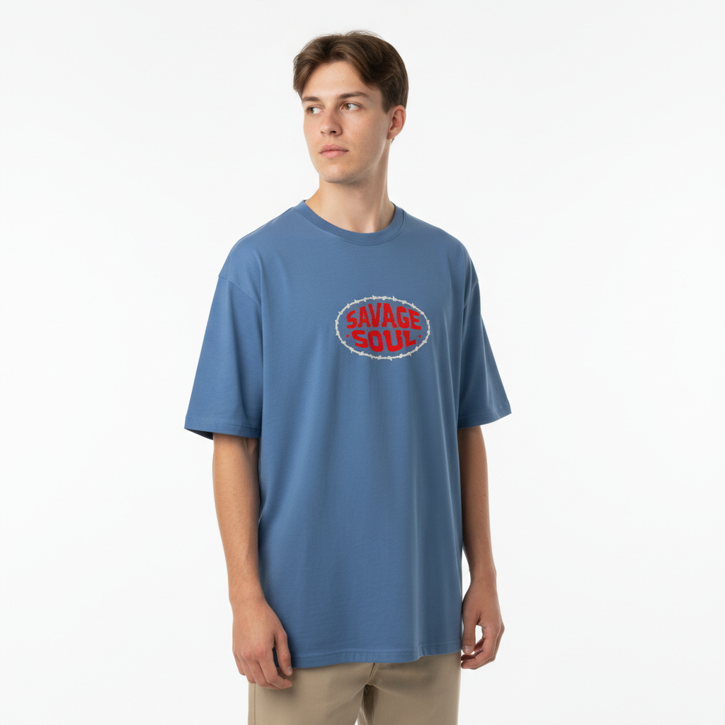 Men Oversized Cotton Printed T-Shirt